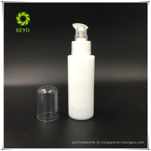 Garrafa de vidro cosmético branco da bomba 60ml